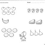 Worksheets For 4 Year Olds Counting Coloring Page Printable