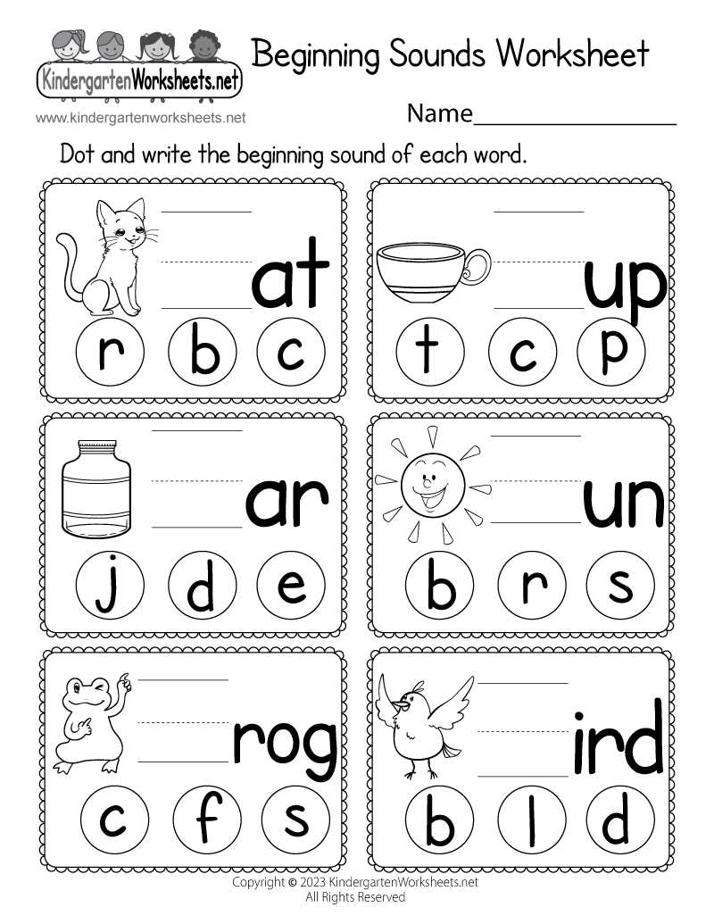 Worksheets For Kindergarten Printable Kindergarten Worksheets