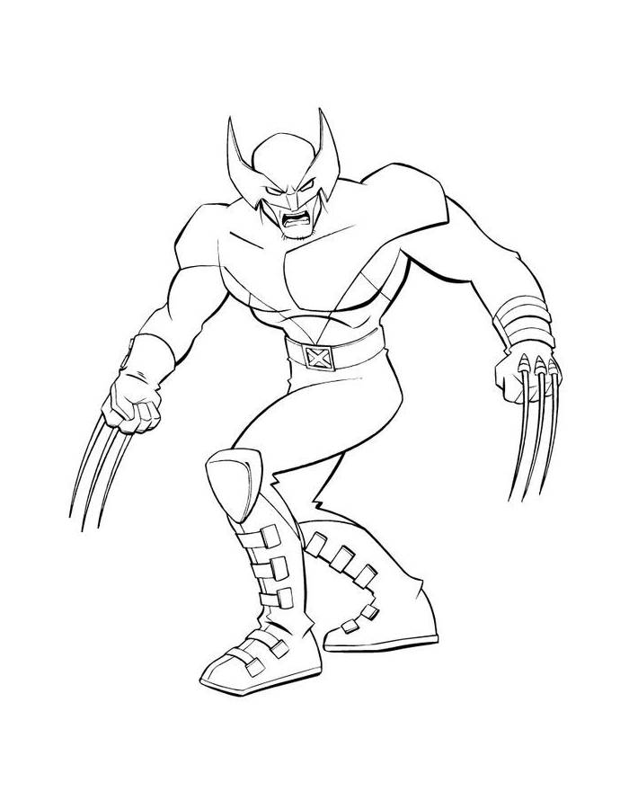 X Men Coloring Pages Free Printable PDF 