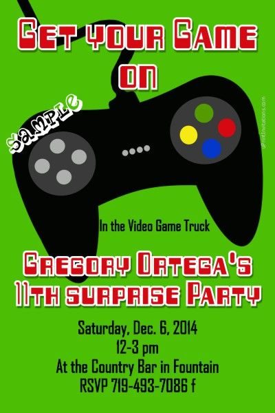 xbox invitation template