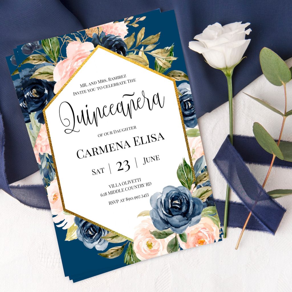 Xv Invitation Template
