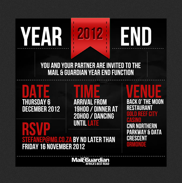 Year End Party Invitation Template Template