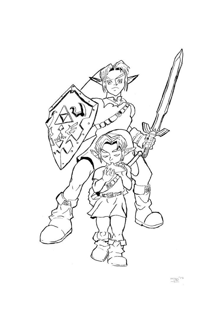 Zelda Printable Coloring Pages At GetColorings Free Printable 