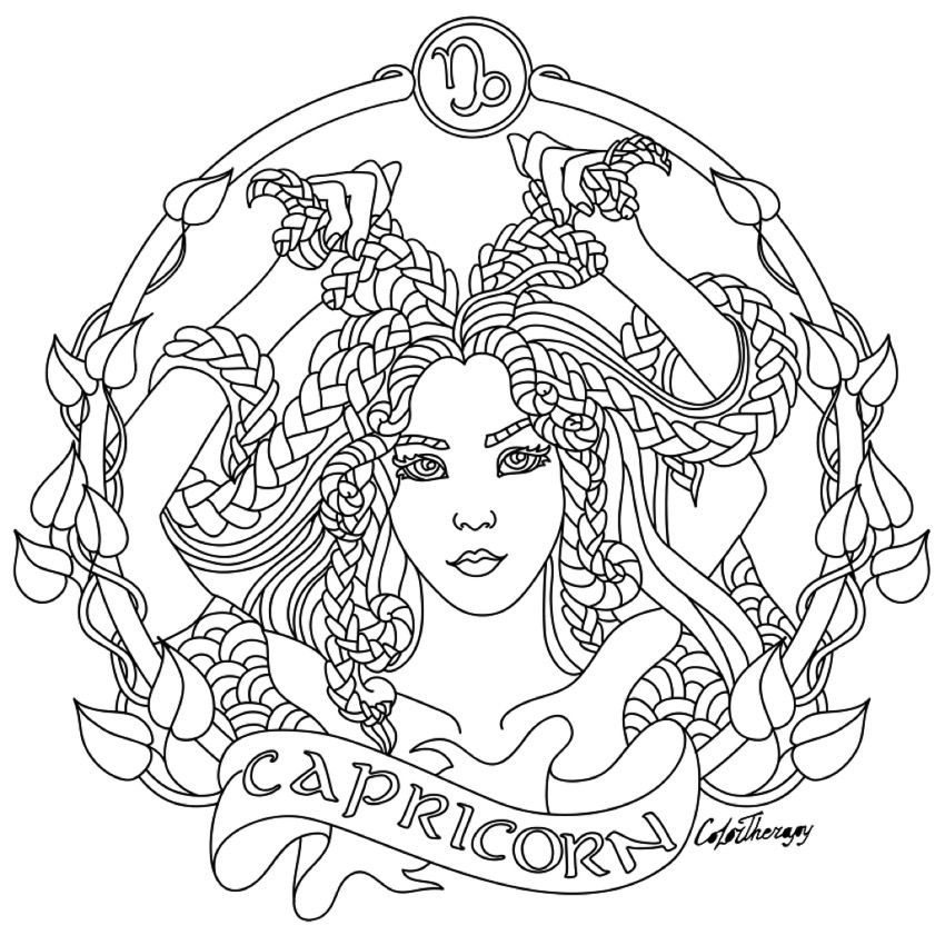 Zodiac Coloring Pages Zodiac Elements Explained