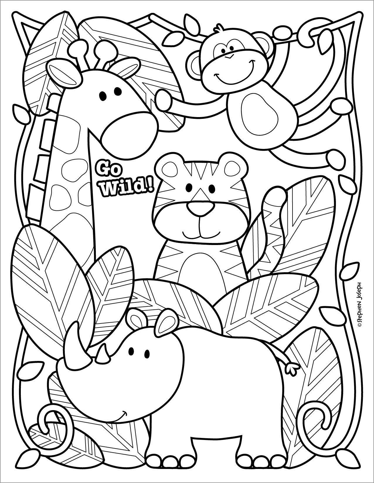 Zoo Coloring Pages ColoringBay